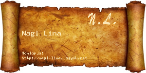 Nagl Lina névjegykártya